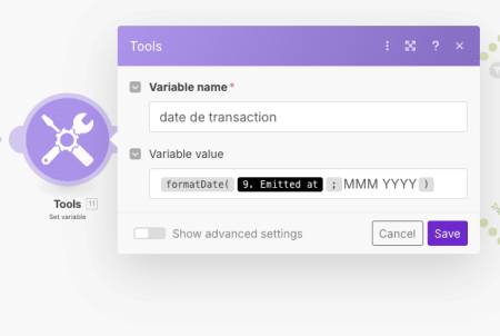 Create Transaction Date Variable with Format MMM YYYY