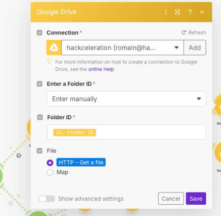 Upload Debit Invoice to Google Drive